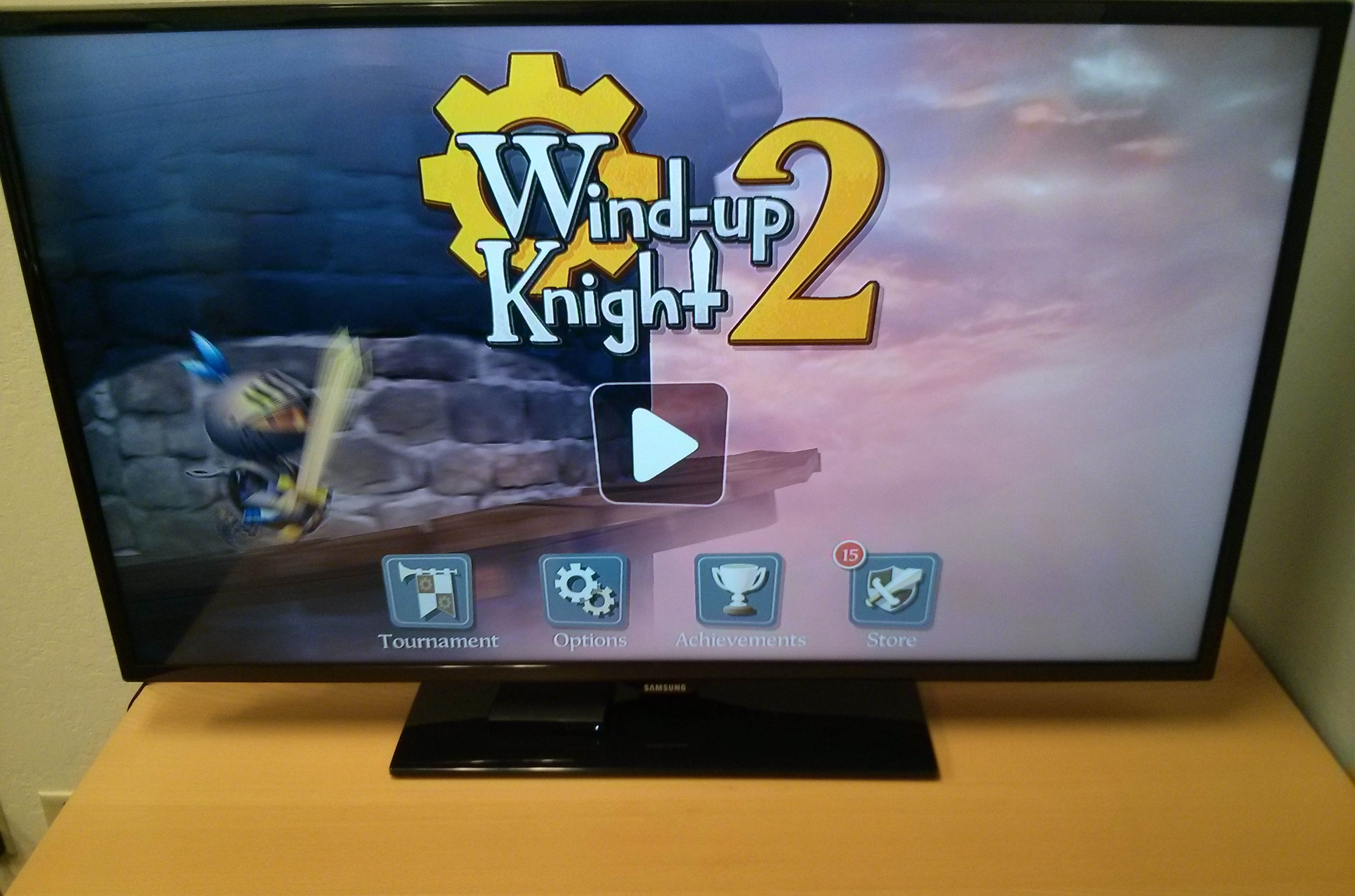 Wind-up Knight 2 is pretty flippin' sweet on a TV.